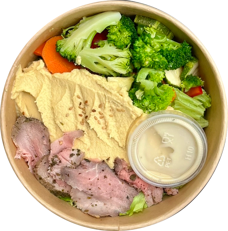 Ensalada Hummus Roast Beef