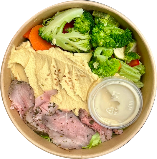 Ensalada Hummus Roast Beef