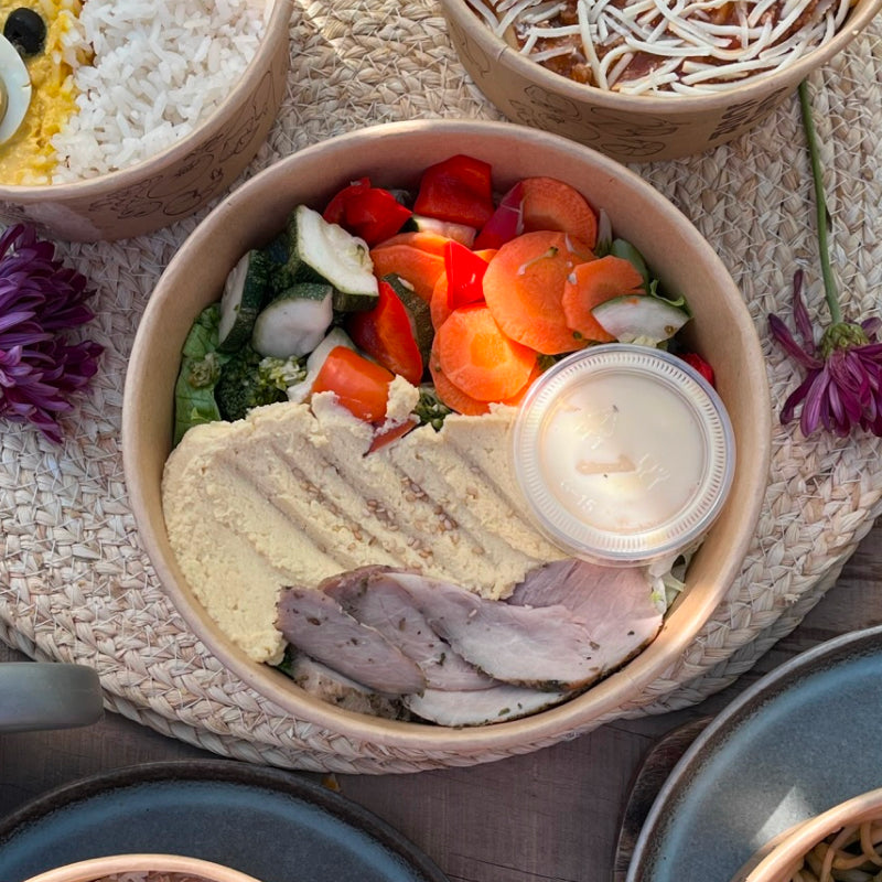 Ensalada Hummus Roast Beef