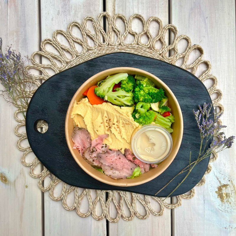 Ensalada Hummus Roast Beef